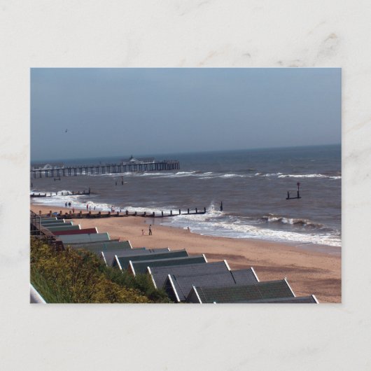 Southwold Beach in Suffolk Briefkaart (Voorkant)
