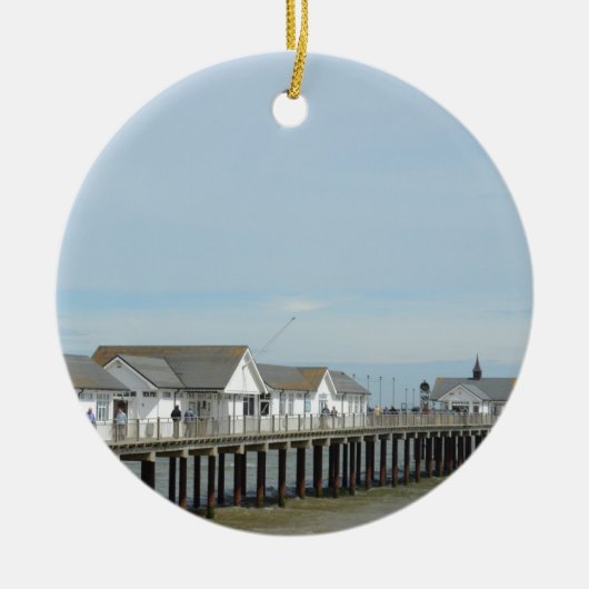 Southwold Pier Suffolk Keramisch Ornament (Voorkant)