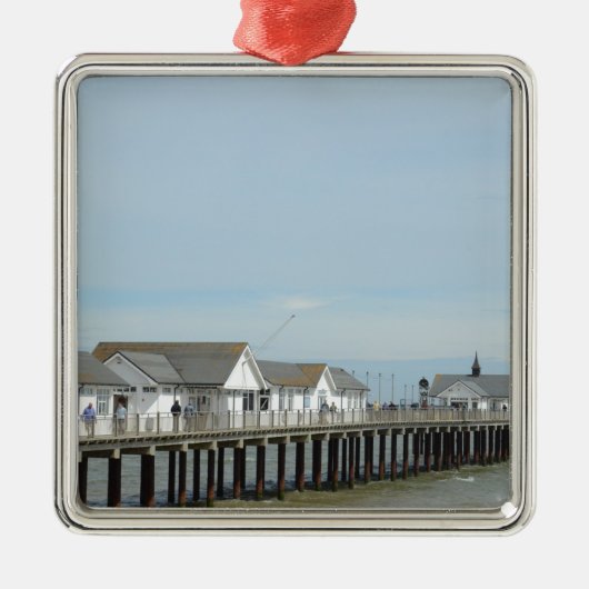 Southwold Pier Suffolk Metalen Ornament (Voorkant)