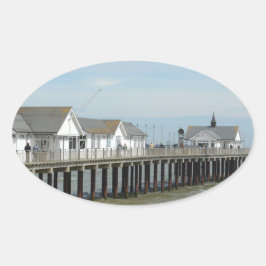 Southwold Pier Suffolk Ovale Sticker
