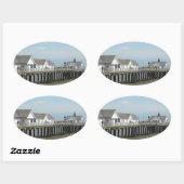 Southwold Pier Suffolk Ovale Sticker (Vel)