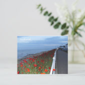 Southwold Poppies Dusk Briefkaart (Staand voorkant)
