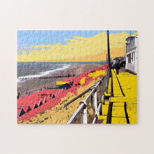 Southwold Promenade Colorful Legpuzzel (Horizontaal)