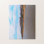 Southwold zeedijk vanaf de pier legpuzzel (Verticaal)