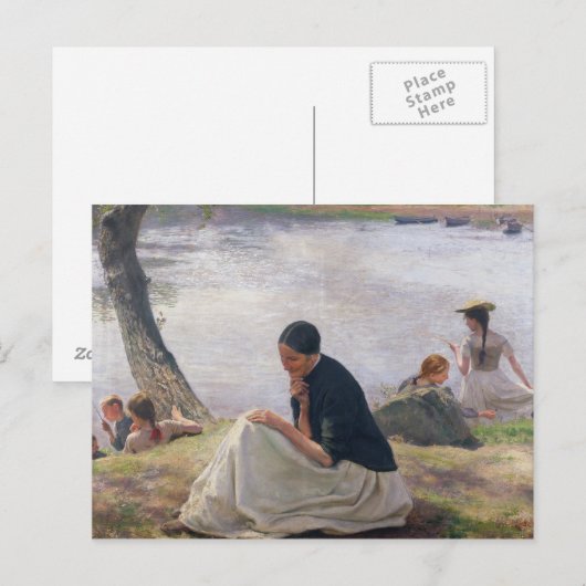 Souvenir, 1891 briefkaart (Voorkant / Achterkant)