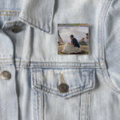 Souvenir, 1891 vierkante button 5,1 cm (In situ)