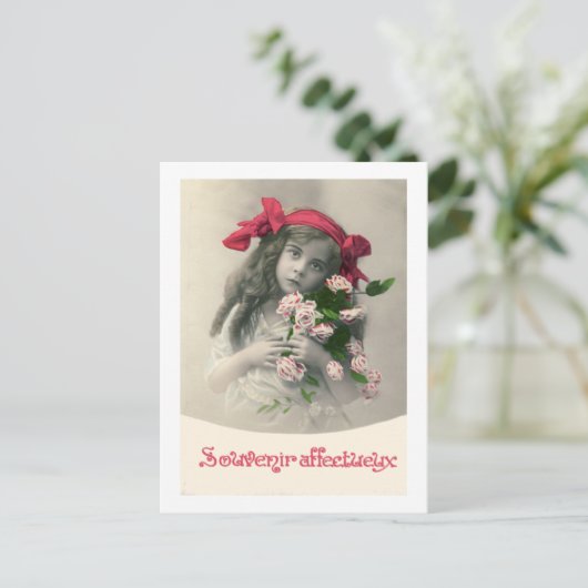 Souvenir Affectueux  Franse kaart (Staand voorkant)