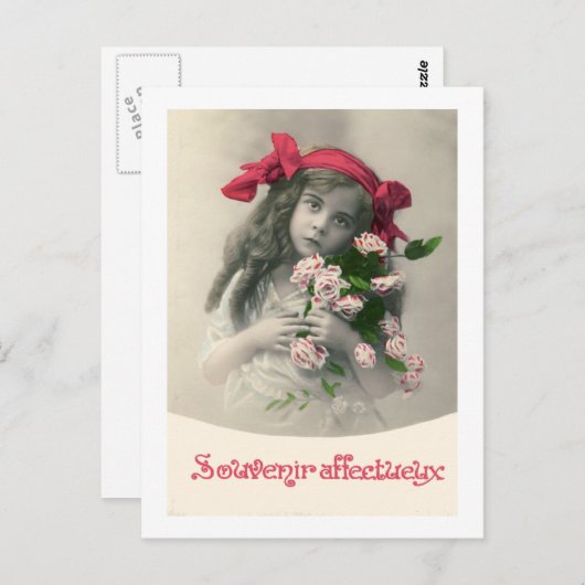 Souvenir Affectueux Franse kaart (Voorkant / Achterkant)