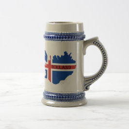 Souvenir beer stein of mok IJsland