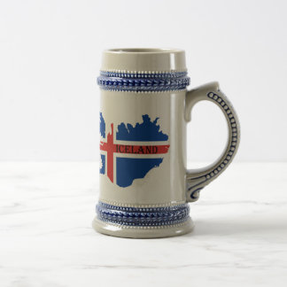 Souvenir beer stein of mok IJsland