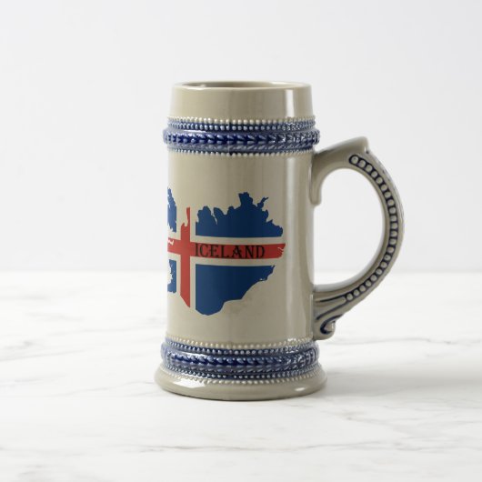 Souvenir beer stein of mok IJsland (Rechts)