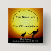 Souvenir Button - geen schip (Voorkant)