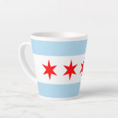 Souvenir Chicago Flag Latte Mok (Linkerhoek)