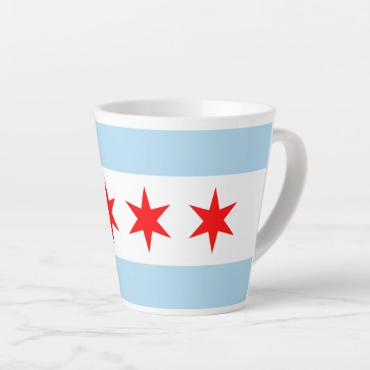 Souvenir Chicago Flag Latte Mok (Rechterhoek)