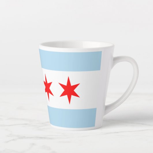 Souvenir Chicago Flag Latte Mok (Rechts)