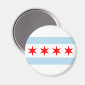 Souvenir Chicago Flag Magneet (Voorkant / Achterkant)
