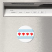 Souvenir Chicago Flag Magneet (Insitu (Vaatwasser))