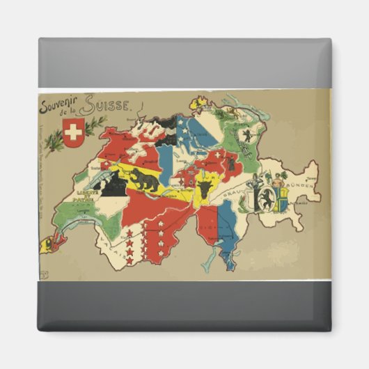 Souvenir De La Suisse, Magneet (Voorkant)