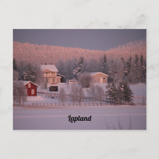 Souvenir de Laponie Briefkaart (Voorkant)