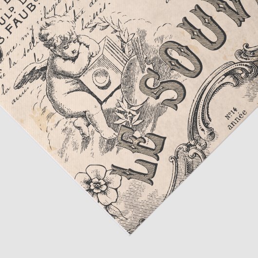 Souvenir Decoupage Tissue Paper - Frans Tissuepapier (Detail)