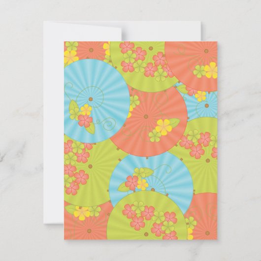 Souvenir Drink Umbrellas Kaart (Achterkant)