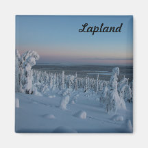 Souvenir Forêt enneigée de Laponie
