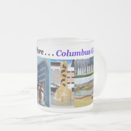 Souvenir Frosted Glass Mok (Voorkant rechts)