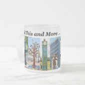 Souvenir Frosted Glass Mok (Voorkant links)