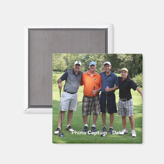 Souvenir Golfer Event Magnet (Voorkant / Achterkant)