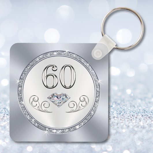 Souvenir Ideeën voor 60e Verjaardag, 60e Jubileum Sleutelhanger