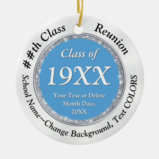 Souvenir Items voor Klasse Reünie, Verander van kl Keramisch Ornament (Voorkant)