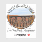 Souvenir Kinzua Bridge State Park McKean County PA Sticker (Vel)