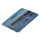 Souvenir La forêt de Laponie en hiver Magneet (Linkerzijde)