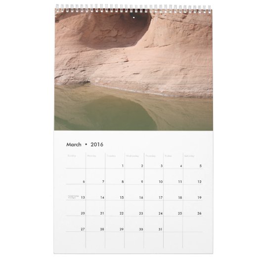 Souvenir Lake Powell Travel Photography Kalender (Mar 2016)