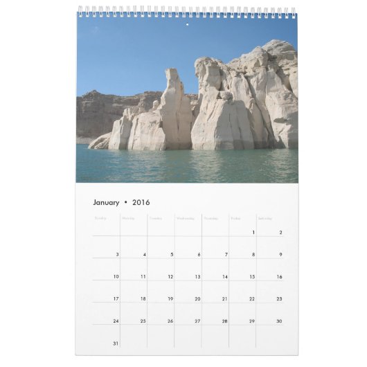 Souvenir Lake Powell Travel Photography Kalender (Jan 2016)