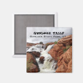 Souvenir Magnet-Gunlock-Herfsten, Gunlock State Pa Magneet (Voorkant / Achterkant)