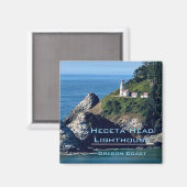 Souvenir Magnet: Heceta Head-vuurtoren, OF Magneet (Voorkant / Achterkant)