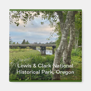 Souvenir Magnet: Lewis & Clark Nat'l Historische p Magneet