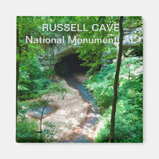 Souvenir Magnet-Russell Cave Nationaal Monument Magneet