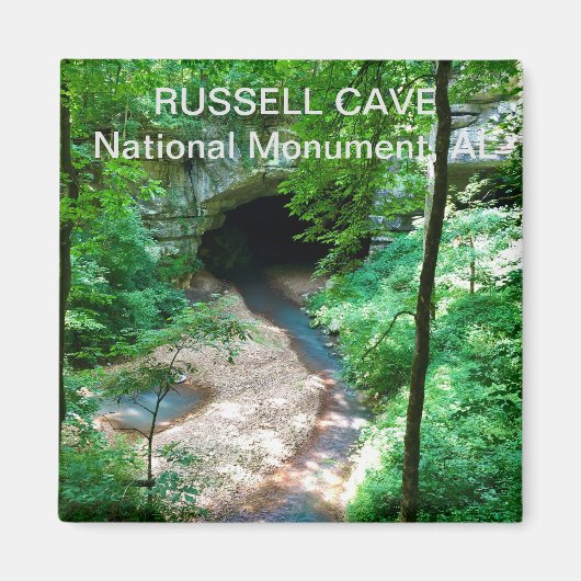 Souvenir Magnet-Russell Cave Nationaal Monument Magneet (Voorkant)