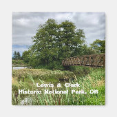 Souvenir Magnets: Lewis & Clark Nat'l Historic Pk Magneet (Voorkant)
