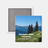 Souvenir Magnets: orkaan Ridge-Olympic Mtns Magneet (Voorkant / Achterkant)