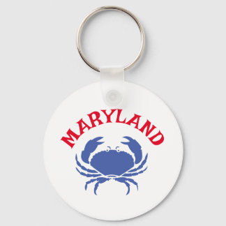 Souvenir Maryland Blue Crab Travel Rood Wit Blauw Sleutelhanger