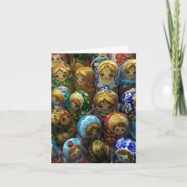 Souvenir Matryoshka Dolls Dank u Bedankkaart