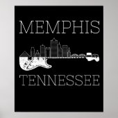 Souvenir Memphis Guitar Music Tennessee Memphis Poster (Voorkant)