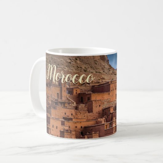 Souvenir Morocco Coffee Mug Cup Koffiemok (Voorkant links)