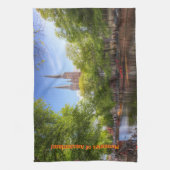 Souvenir of Amsterdam - De Krijtberg, Singel Canal Theedoek (Verticaal)