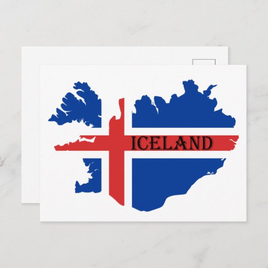 Souvenir of ijsland-postkaart briefkaart (Voorkant / Achterkant)