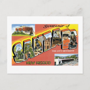Souvenir of Santa Fe, New Mexico Briefkaart