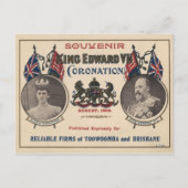 Souvenir of the Coronation of Edward VII Briefkaart (Voorkant)